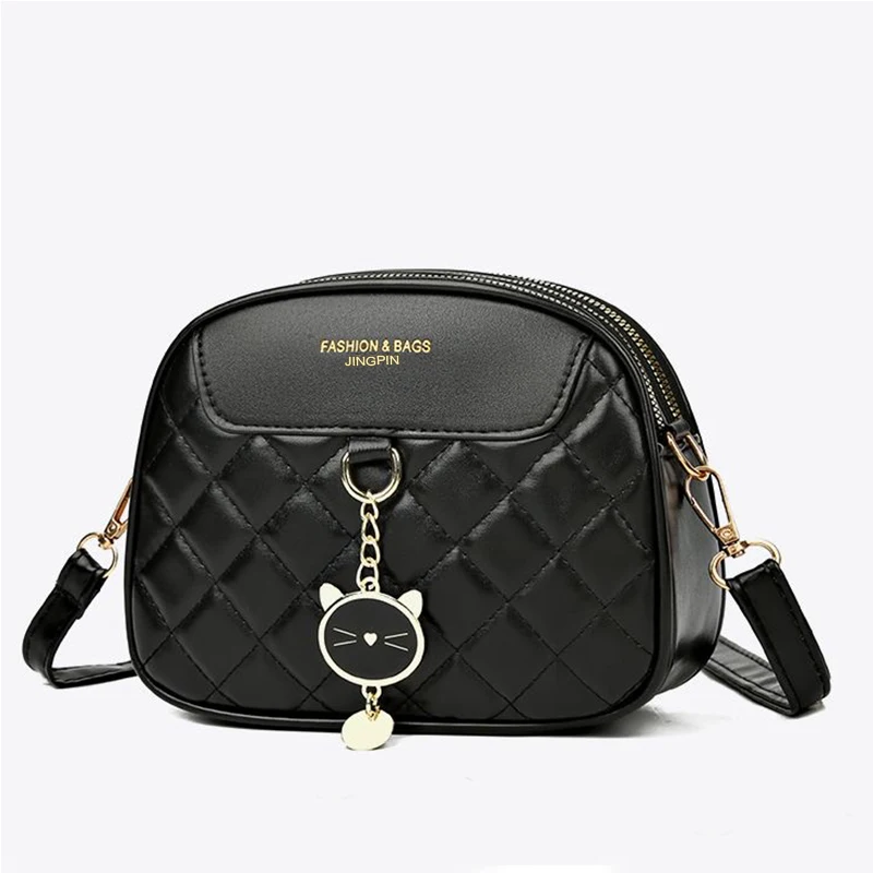 Einzel-Schulter-Umhängetaschen für Damen und Herren, einfache und vielseitige dreilagige Handtaschen mit Rautenmuster, Schuhtaschen für Damen – Detail 7