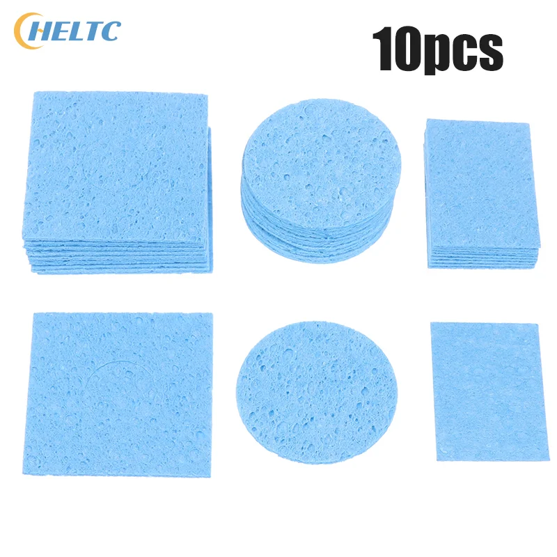 

10pcs/lot Iron Sponge Blue Soldering Sponge For BGA Soldering Iron Tip Cleaning Welding Head Cleaner Tools Welding Material