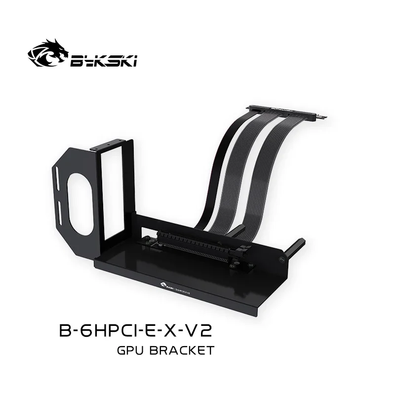 Bykski 25cm PC Graphics Cards PCI Express Connector Cable PCI-E 4.0 16X Flexible Extension Cable / Vertical GPU Mount