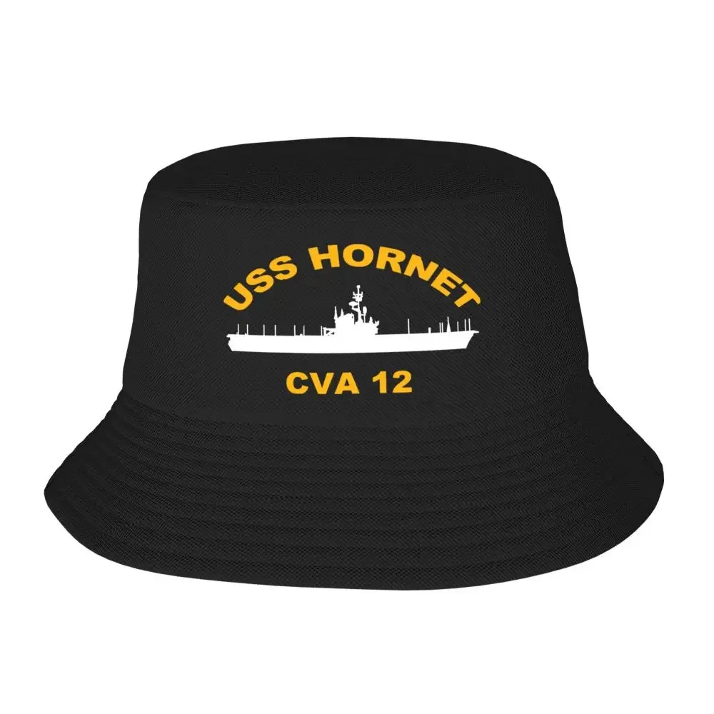 USS Hornet-Sombrero de algodón con estampado de CVA-12 para hombre y mujer, gorro de Pesca para el sol, Playa y viaje, Verano