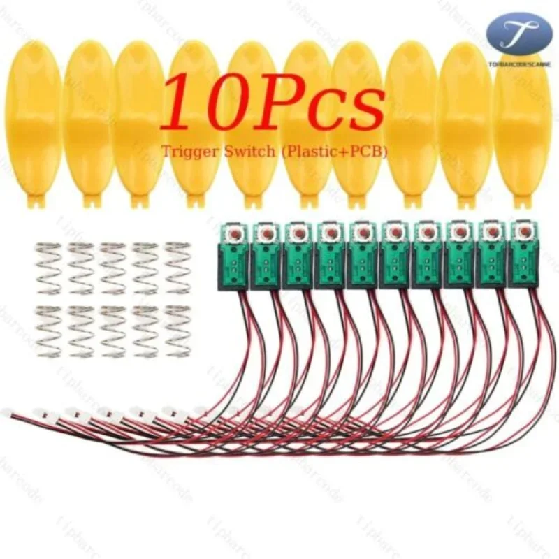 10pcs Trigger Switch (Plastic+PCB) for Motorola Symbol MC9200-G MC92N0-G 2 pins