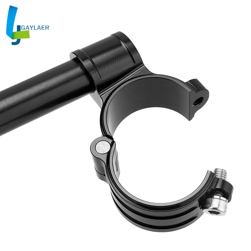 Motorcycle Handlebar CNC 33 35 37 41 43 45 47 48 50 51 53 54 55 mm Clip On Ons Fork Handlebars Adjustable Clamp Cafe Racer