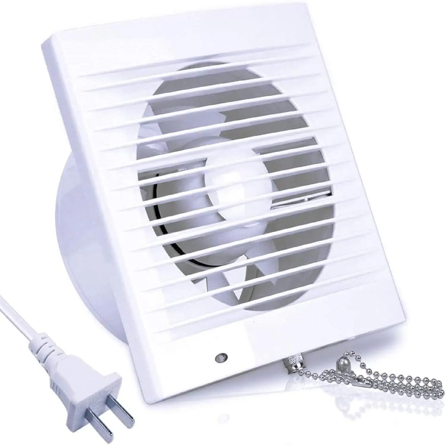 

4 Inch Wall-Mounted Exhaust Fan, 12W Ventilation with Anti-backflow Valve for Window Bathroom Vents - Small Size