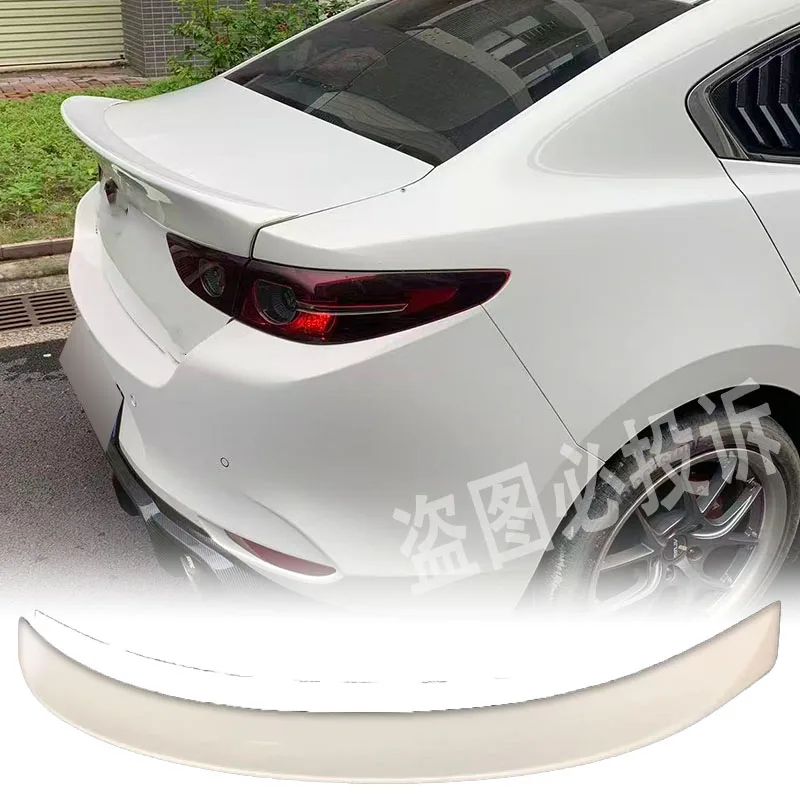 Suitable for Mazda 3 Axela 2020-2025 GT style R style high-quality ABS plastic unpainted spoiler trunk wing spoiler body kit