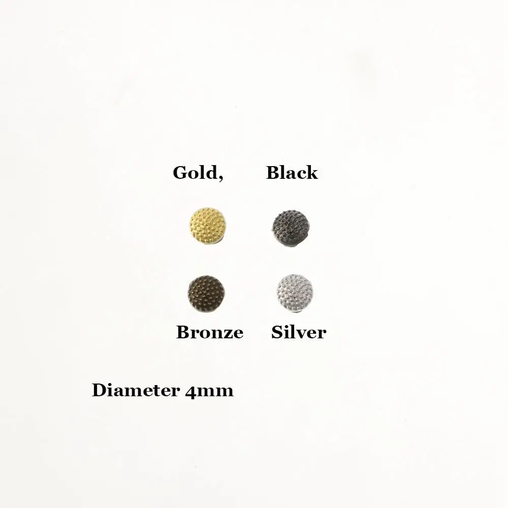 20pcs 4mm Dollhoues Miniature Pattern Decoration DIY  Clothes Metal Buckles Mini Coat Buttons Clothing Sewing Buckle