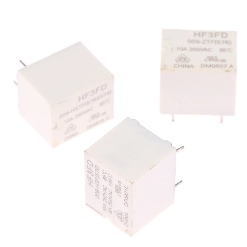 1pc HF3FD-009-ZTF HF3FD 009-HSTF HF3FD 009-H3F 4PIN Relay White 19*19*15mm