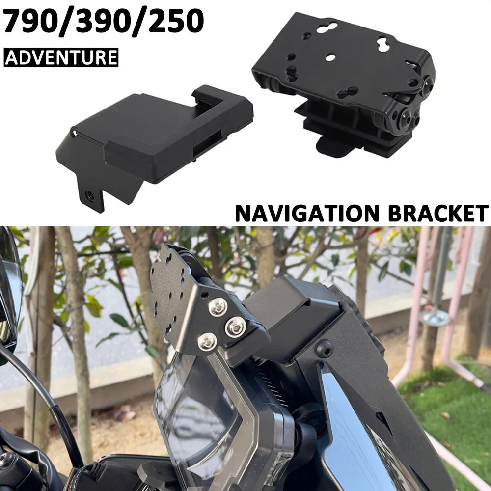 For KTM 790 390 ADVENTURE Motorcycle Accessories Smartphone Navigation GPS Plate Bracket Adapt Mobile Phone Holder Kit 250 ADV