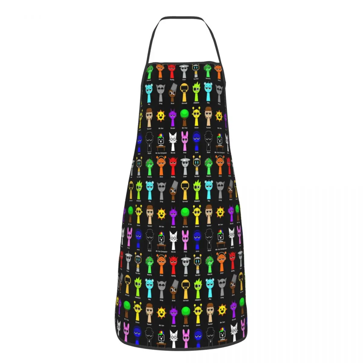All My Sprunki Game Toys Aprons Chef Cooking Tablier Sleeveless Bib Kitchen Cleaning Pinafore for Women Men Gardening
