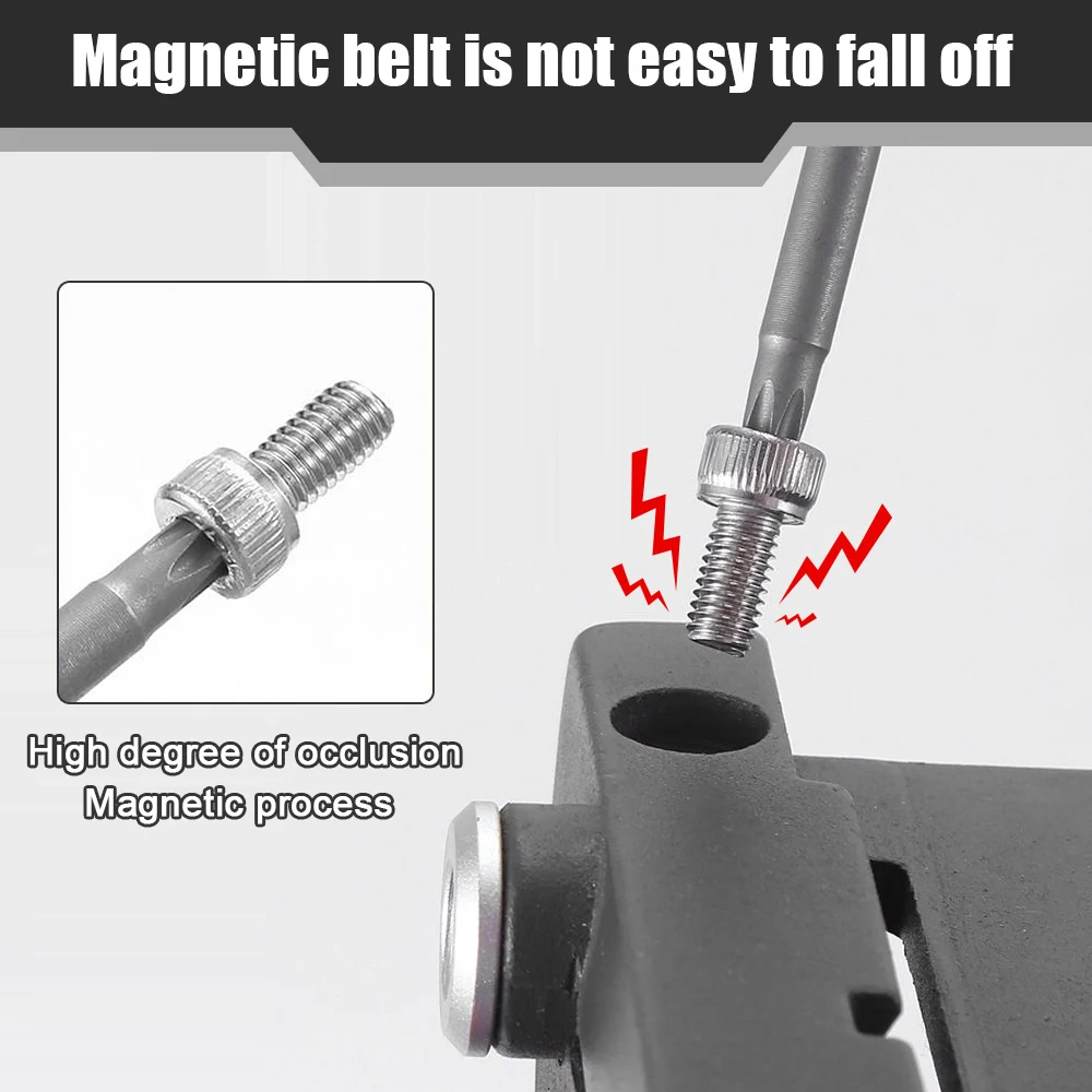 Set di punte per trapano a brugola con testa esagonale da 1/4 "punte per cacciavite a brugola metriche punta lunga per cacciavite a chiave esagonale con punta magnetica