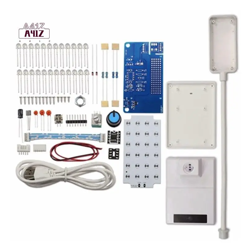 A41Z-NE555 LED Dimming Table Lamp Kit PWM Circuit DIY Soldering Assembly DIY Electronic Kit 8.5W With Switch Potentiometer