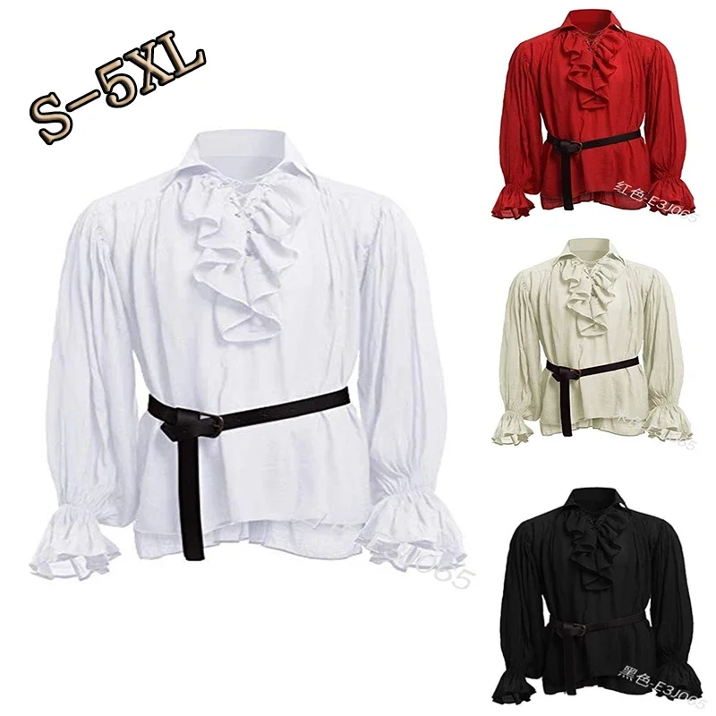 Halloween erwachsene Männer mittelalter lichen Ritter Krieger Kostüm grüne Tunika Kleidung Norman Chevalier Geflecht Piraten Saxon Shirt