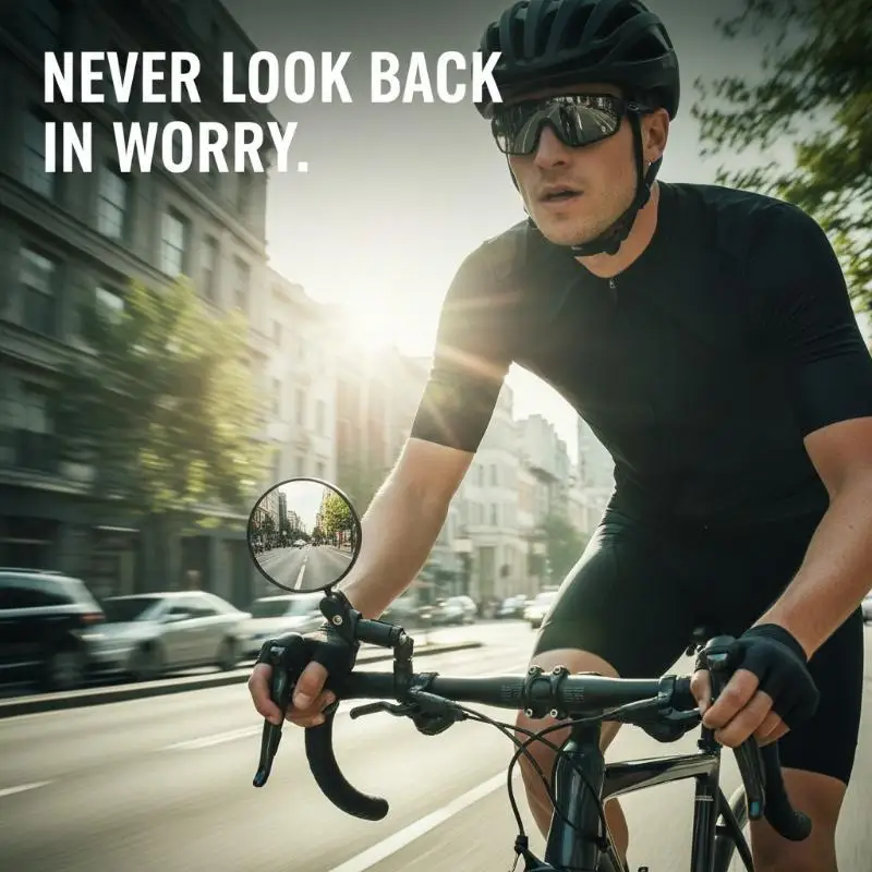 

1/2 шт. поворотных зеркал заднего вида на руль для горного велосипеда, мотоцикла, с гибким креплением, регулируемое зеркало заднего вида