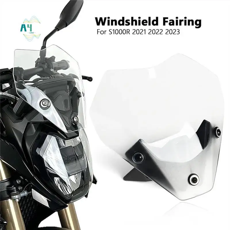 

A40Z-Spoiler Windscreen Windshield Wind Deflector Screen Shield Spoiler For BMW S1000R S 1000R 2021-2023