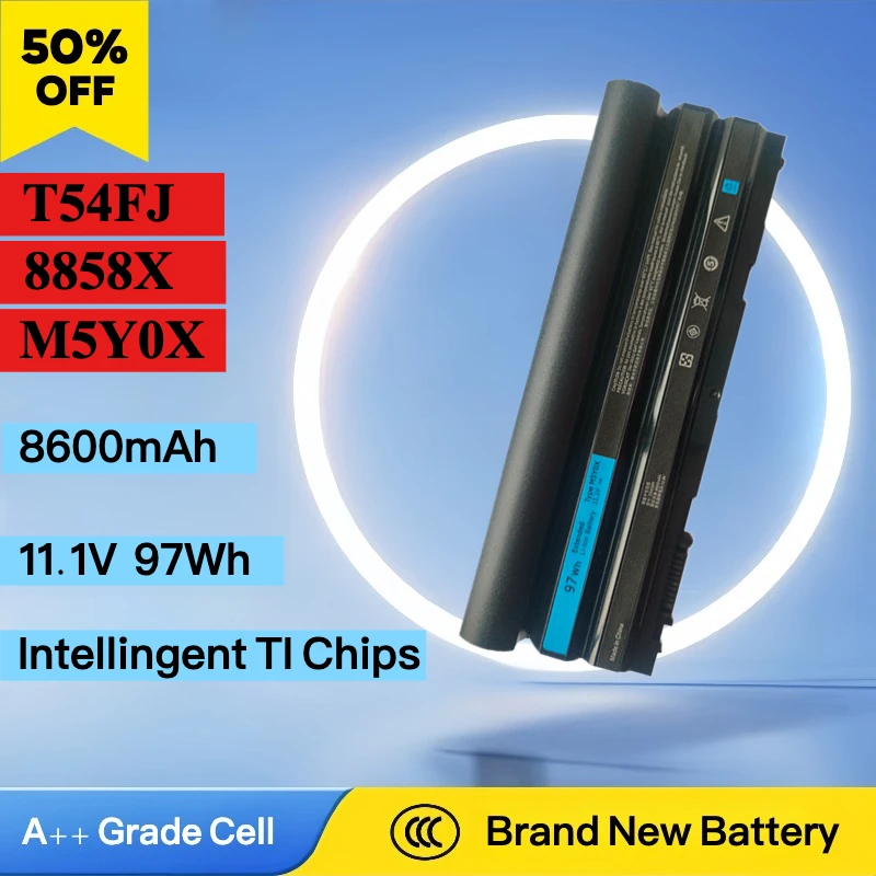 Brand New 60Wh/97Wh 8858X T54FJ M5Y0X Laptop Battery for DELL Latitude E6420 E6430 E6520 E6530 E6540 E5420 E5430 E5520 E5530