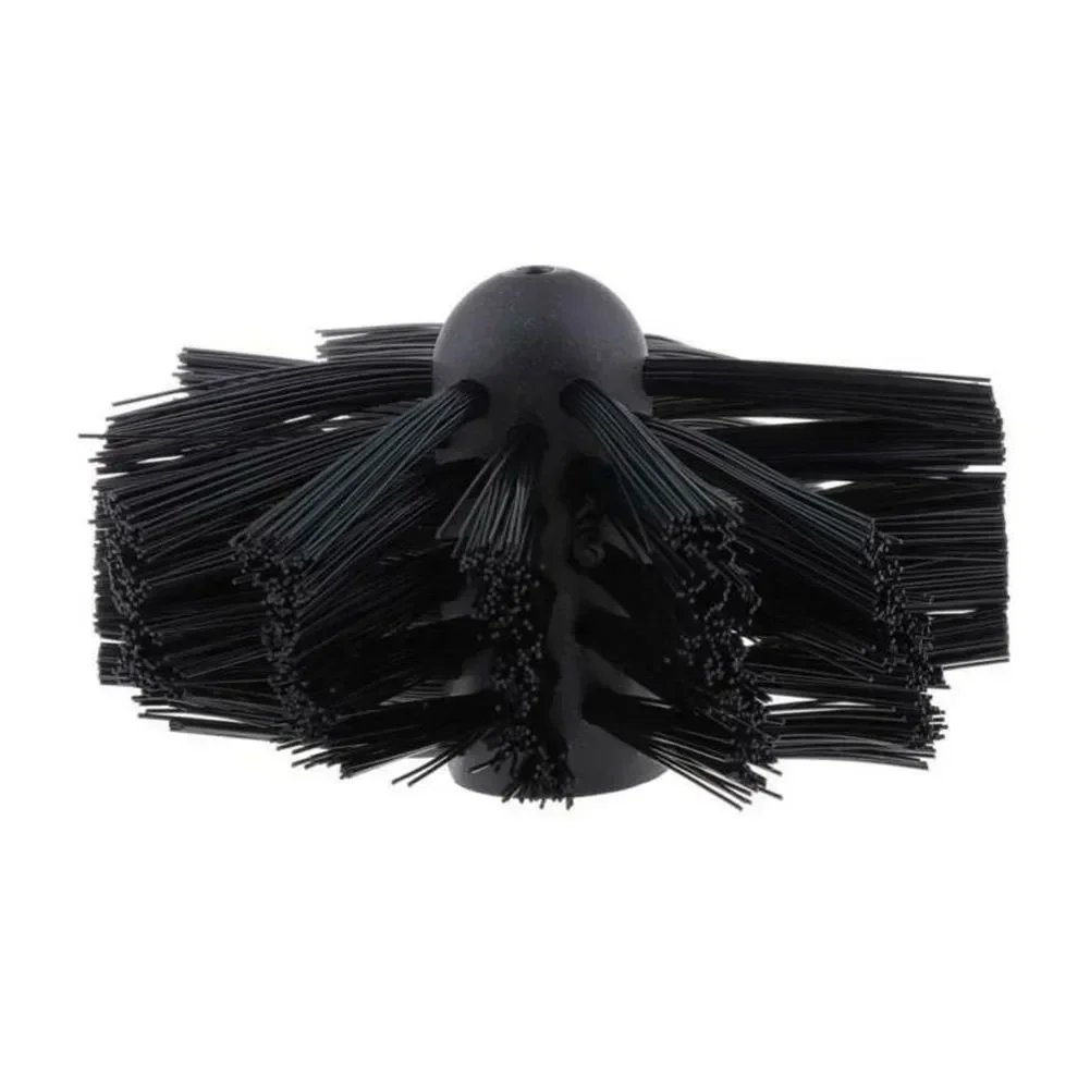 200 مللي متر مدخنة فرشاة الروتاري مجفف تنفيس تنظيف فرشاة الخشن رئيس قضيب ل مدخنة أنبوب مجفف الموقد الجدار الداخلي تنظيف أداة