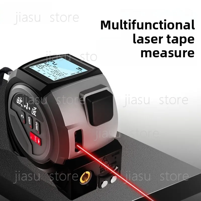 

Distance Meter, Millimeter Precision Electronic Tape Measure,Magnetic Head Smart Cross Line Handheld Room Measuring Tool
