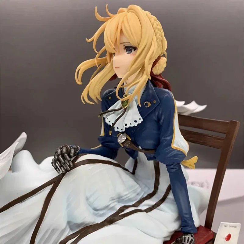 Violet Evergarden Girl Anime Figure 28CM Model Doll Kawaii Toys Surprise Holiday Gifts Desktop Ornament Collection