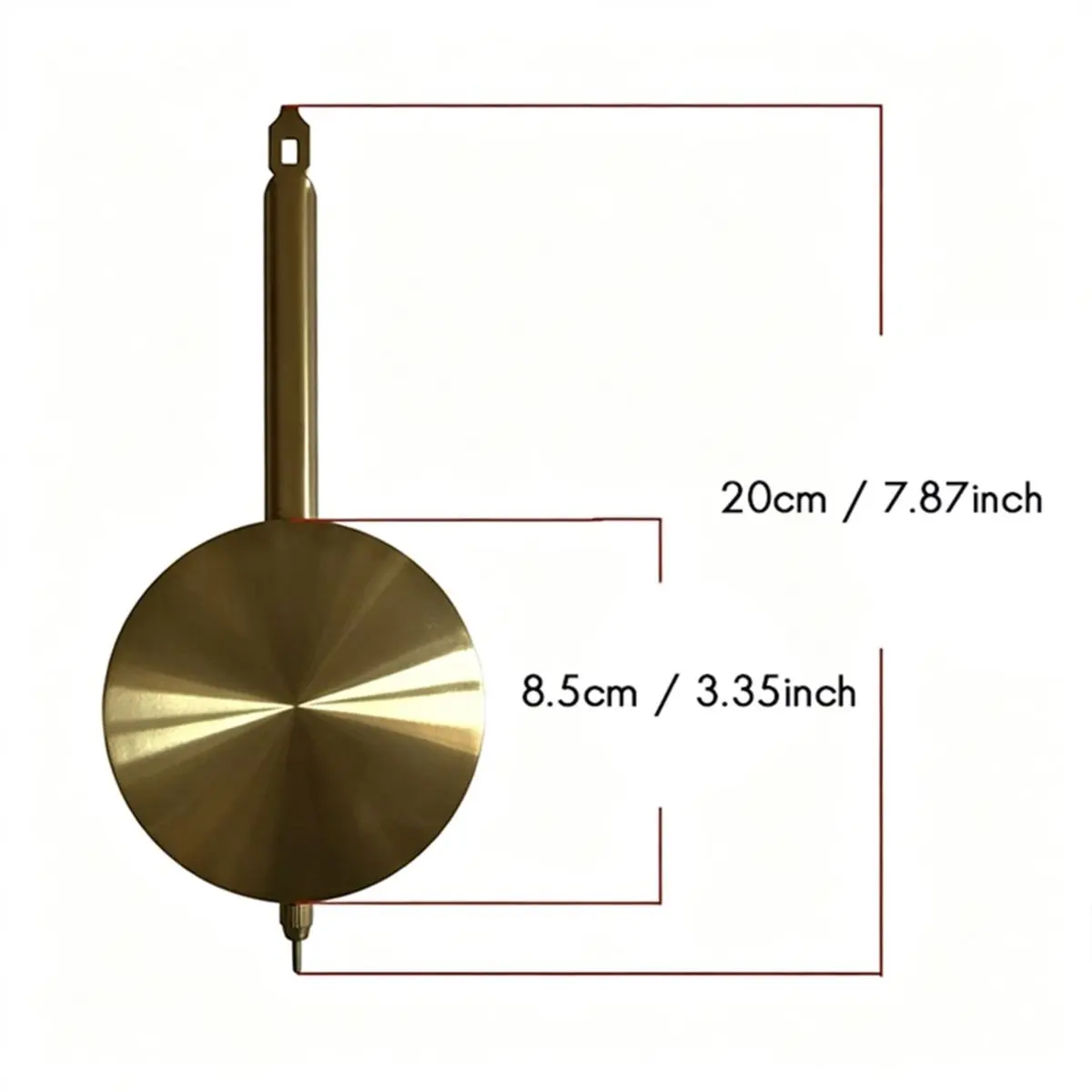 Metal Pendulum Replacement for Wall Clock, Wear-Resistant Clock Accessory and Wedding Gift Idea