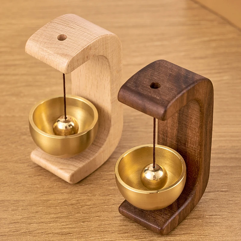 Doorbell Wood Bell Gentle Sound Bell Entrance Decorative Doorbell Wind Chimes Cute Room Decor Door Hanging Decoration