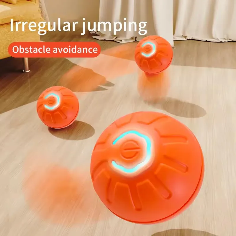 Smart Dog Toy Ball Electronic Interactive Pet Toy Moving Ball USB charging Automatic Moving Bouncing Interactive Dogs Training