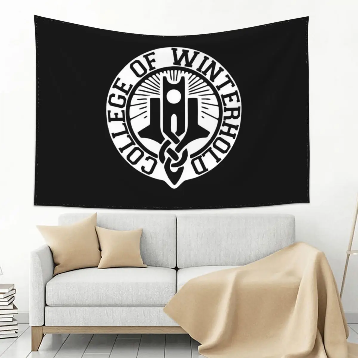 

College Of Winterhold Tapestry Carpet On The Wall Wall Decoration Items Decoration For Bedroom Tapestry