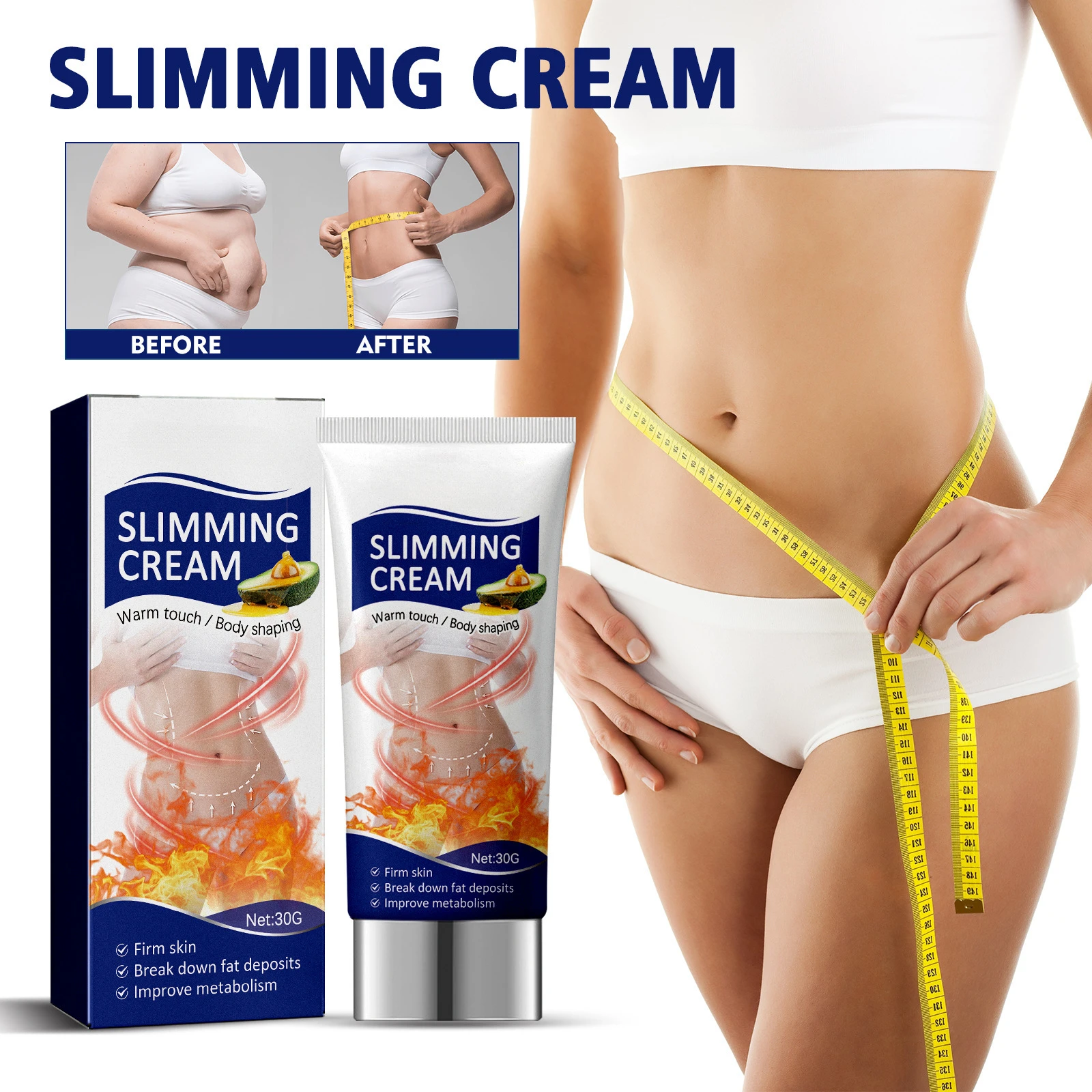 Slimming cream, body shaping and firming cream, abdominal and abdominal massage cream, arm and leg massage cream