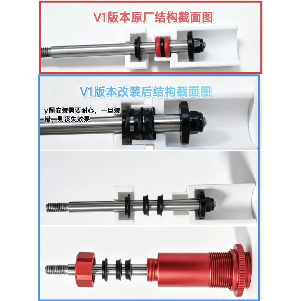 RC Car Damper Repair Parts Shock Absorber Oil Seal for CK5811 CK5812 1/7 Leak‑Proof Custom Replacement Spare Accessories