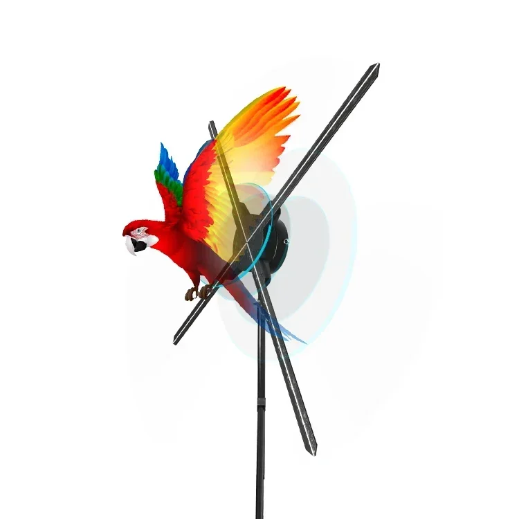 2026/Hot-selling TK-S65 HD 1080P remote control LED 3d hologram advertising fan hologram advertising display led fan hologram 3d