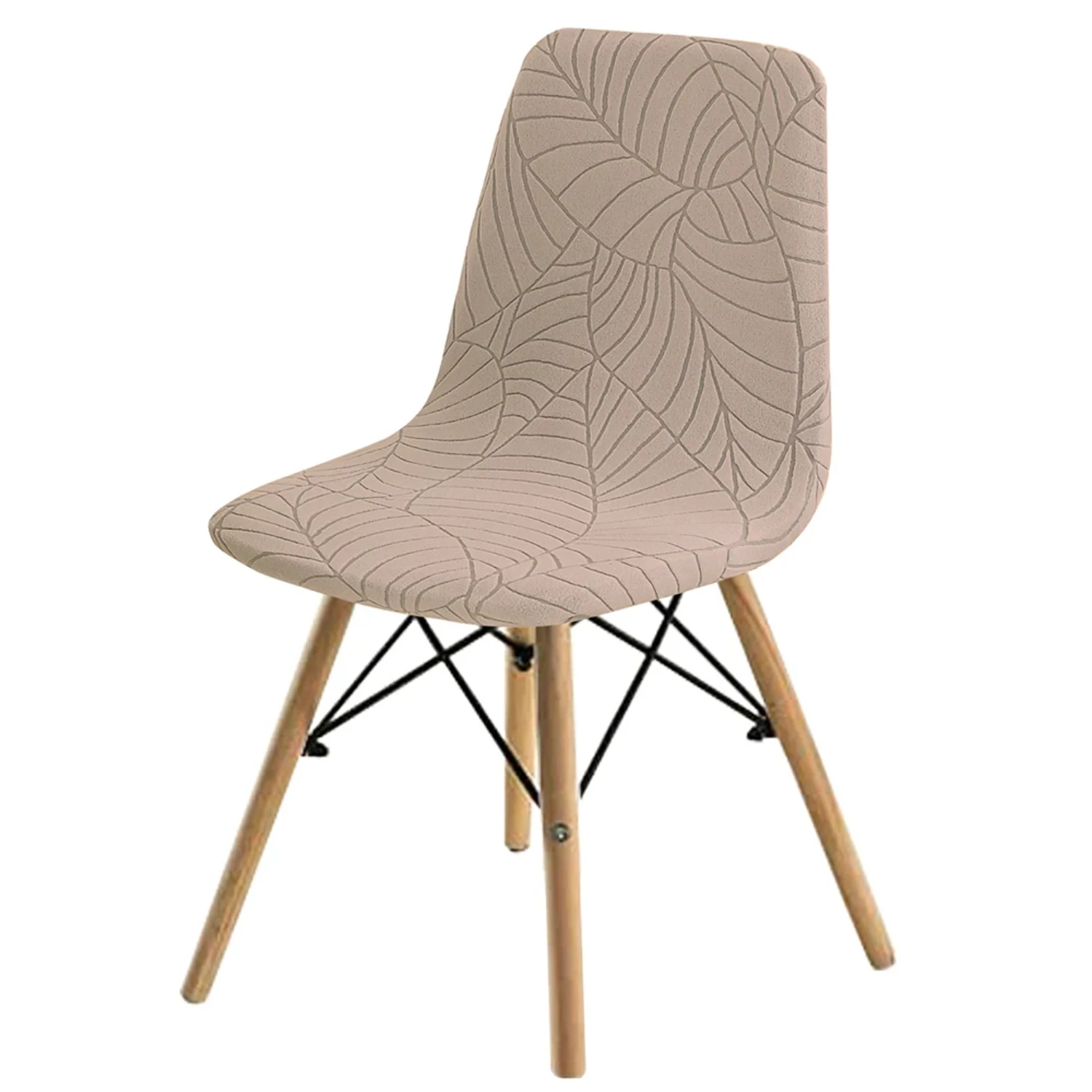 Waterproof, Adjustable, and Stylish Short Back Chair Cover with Elegant Scandinavian Jacquard Shell - Perfect Seat Covers for Di