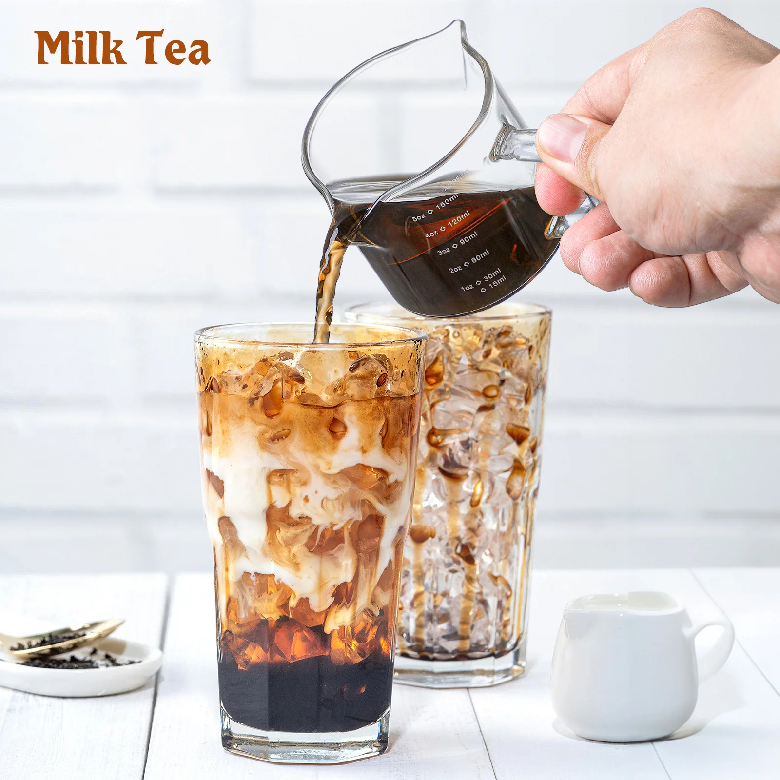 

Stylish Coffee Milk Cup Multi-Function Transparent Wear-Resistant Convenient for Dorm Restaurant Use Home Supplies