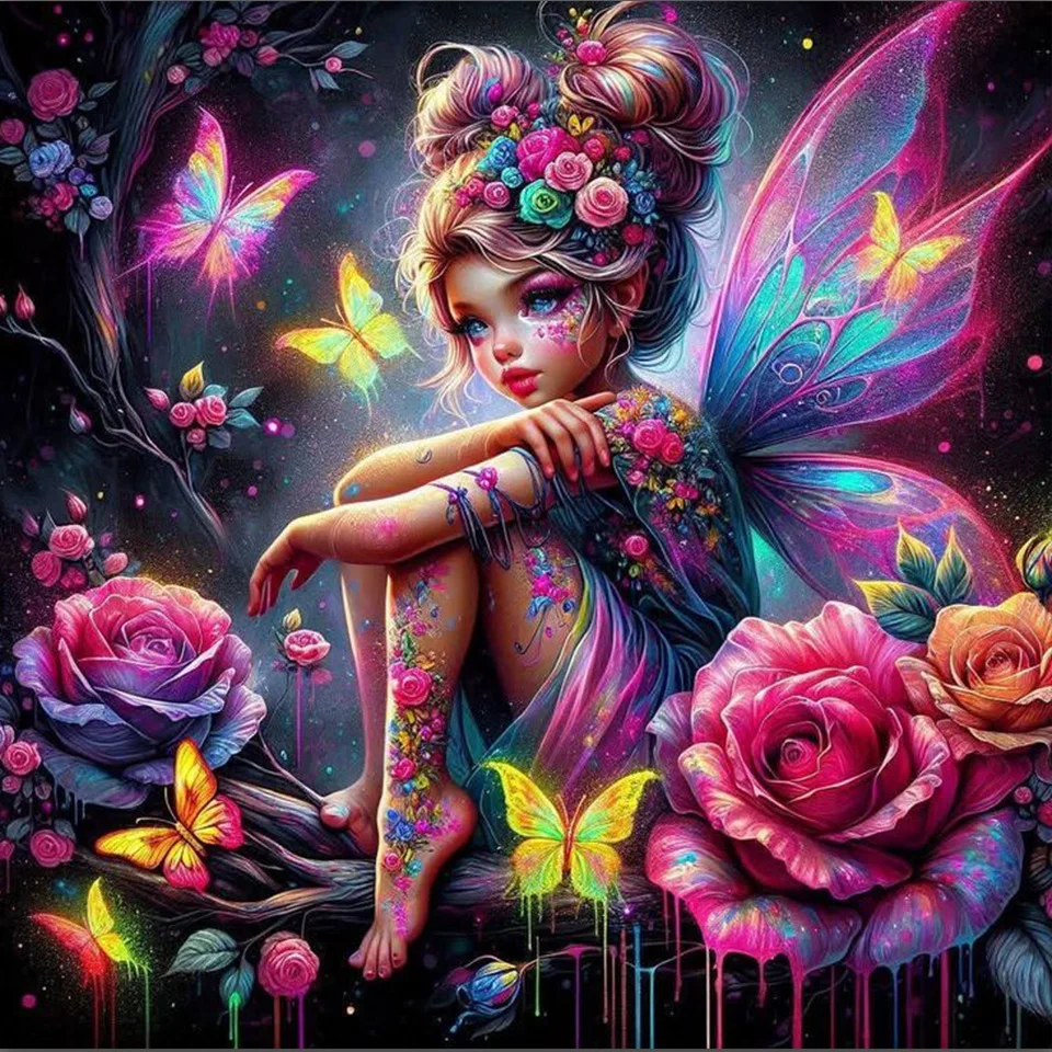 

Лесные темные эльфы, сделай сам, алмазная живопись, новинка 2025 года, полная квадратная круглая алмазная художественная мозаика, подарки ручной работы, домашний декор на Хэллоуин ﻿