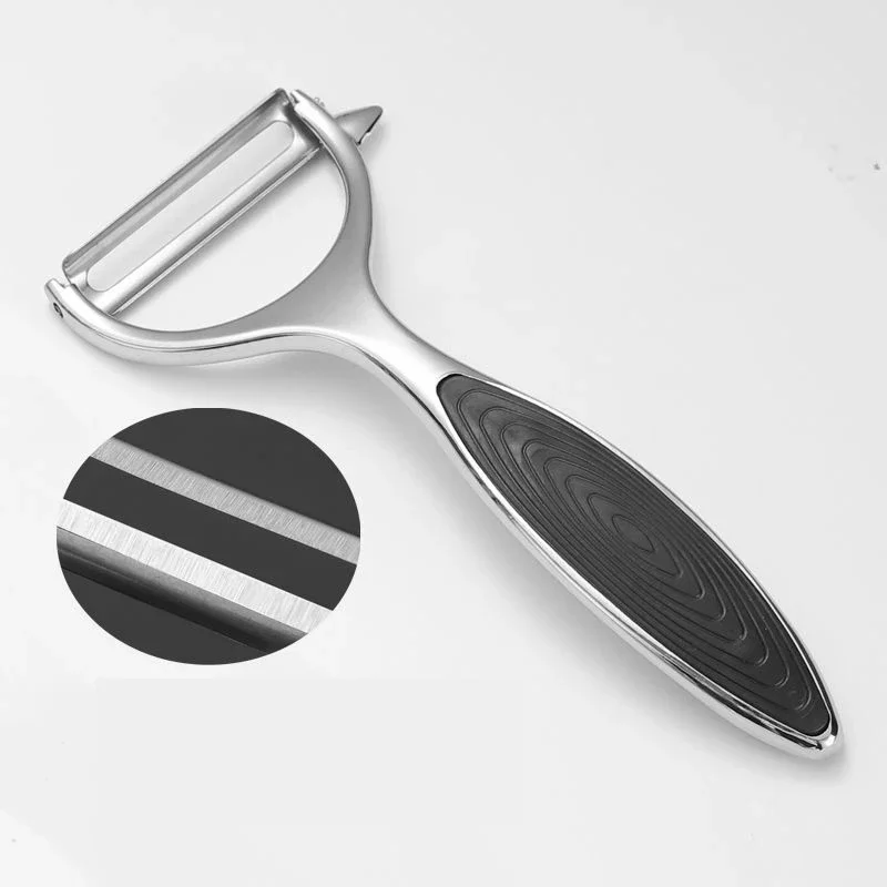 Éplucheur et broyeur de légumes multifonctions en acier inoxydable, râpe à pommes de terre et carottes, outils de cuisine, gadgets et gadgets, 1/2
