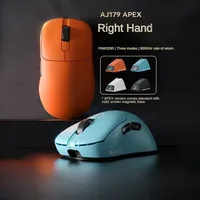 Ajazz Aj179apex Wireless Mouse Bluetooth 3Mode PAW3950 Sensor 8K with Magnetic Base E-sports Gaming Mouse PC Laptop Accessories