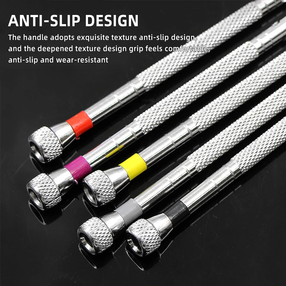 Silver Clock Watch Tools Parts Mini 5 PCS Tone Screwdriver Set for Watch Repair Tool Kit Band Link Pin Remover Screwdrivers