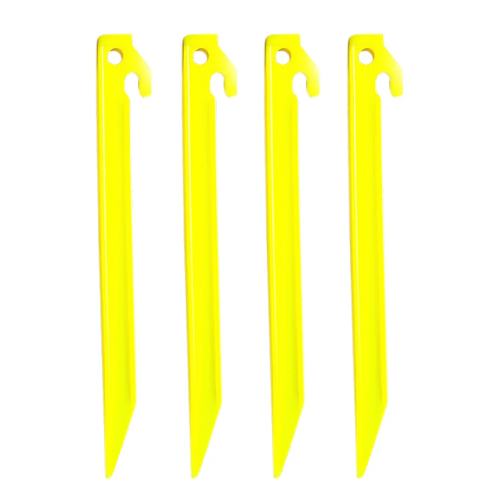 

4 Pcs/Pack Safety Tent Stakes Sturdy Ground Pegs Abs Accessories Durable Nails for Outdoor Activities Camping Anchor