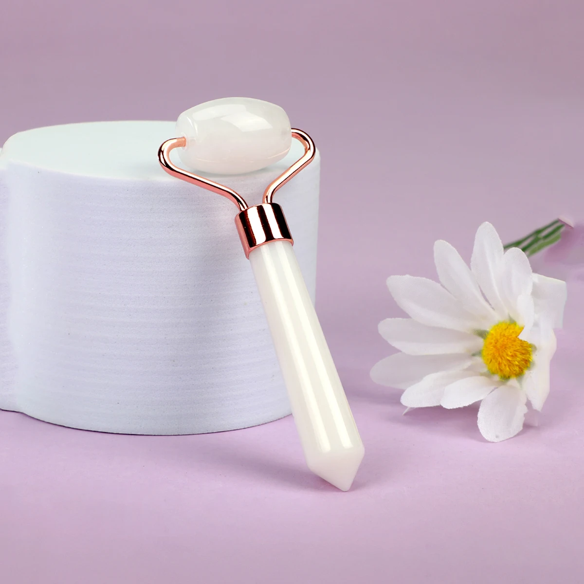 Natural Jade Roller Massager Eye Roller Face Massager Beauty Skin Care Massage Tool Mini Portable Body Eye Massager Face Roller