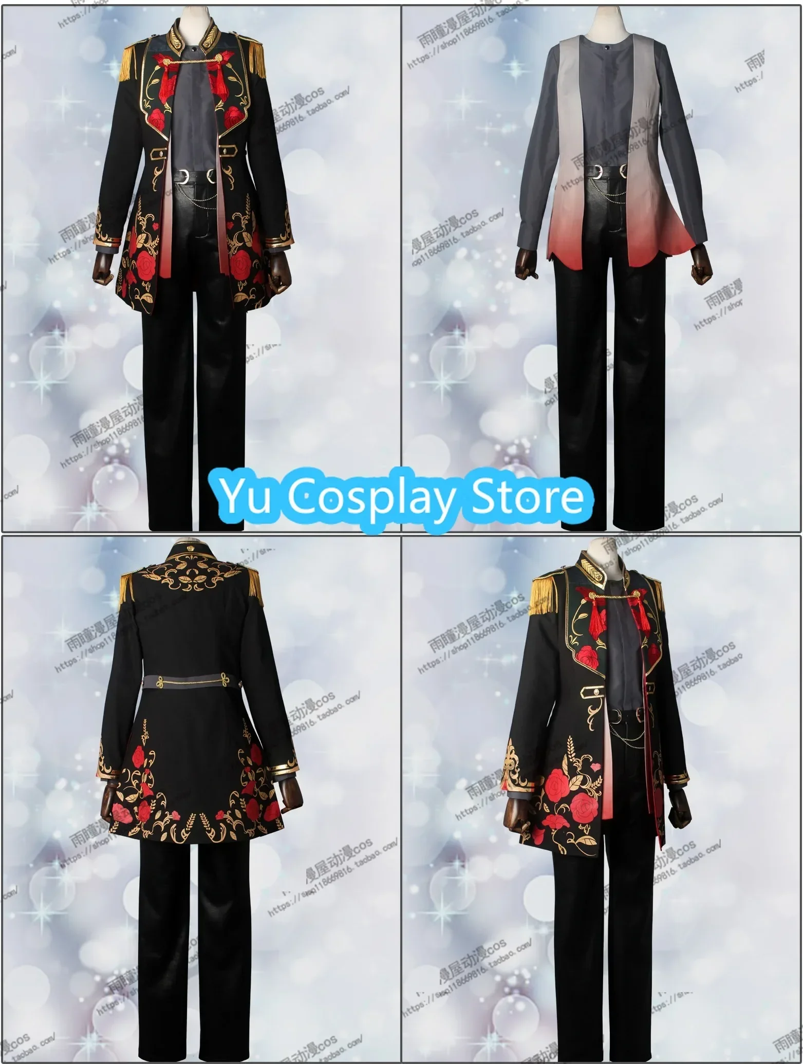 

Yu-Cosplay Game Ensemble Stars Kiryu Kuro Souma Kanzaki Hasumi Keito Kagehira Mika Itsuki Shu Cosplay Costume Halloween Uniform