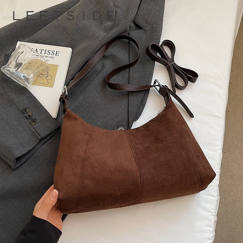 

Левая сторона, маленькая кожаная сумка в стиле ретро, новинка 2023 года, трендовая сумка на плечо, модная сумка через плечо, женские сумки и кошельки