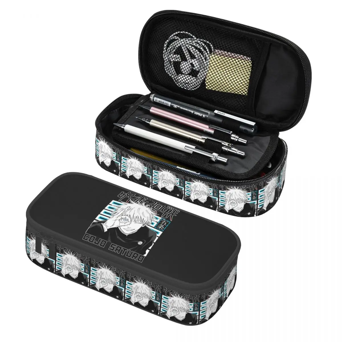 

Jujutsu Kaisen Pencil Case Pencil Pouch Storage Stationery Supplies Large Storage Pen Box Pencil Bag for Kids