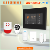 Ostaniot WiFi GSM HD Wireless Home Security Alarm System Kit 433MHz Full Touch Anti-Fingerprint Screen Supported 10 Languages