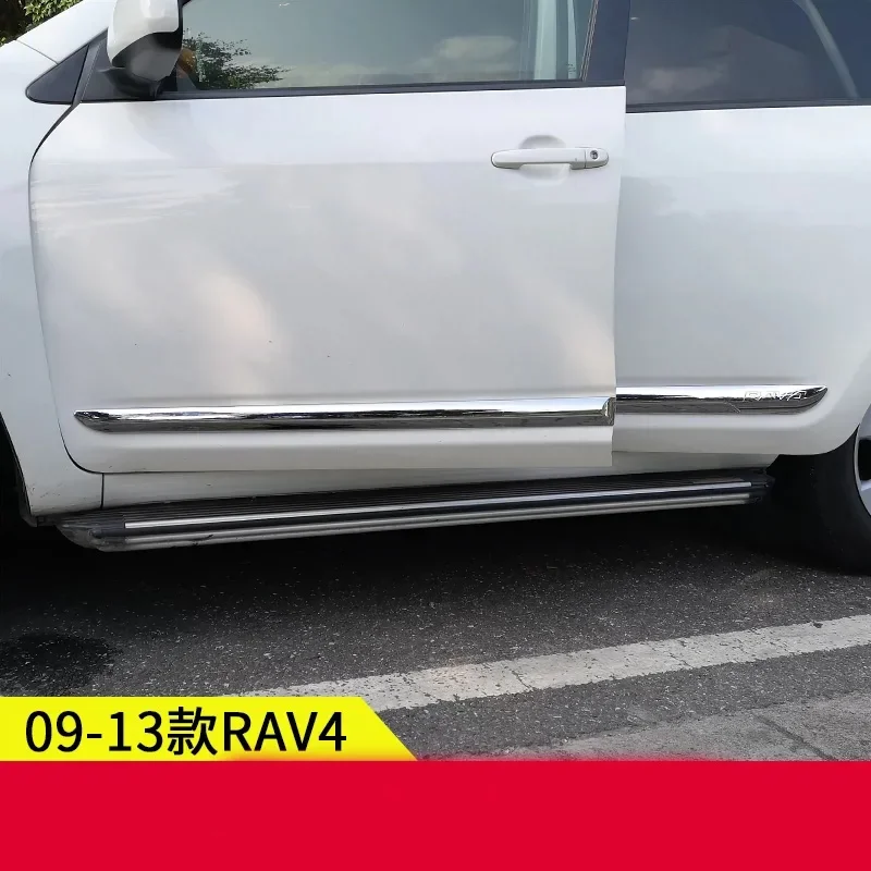 Car Styling For Toyota RAV4 XA30 2009 2010 2011 2012 Side Door Molding ABS Body Trim Cover Stickers Strip