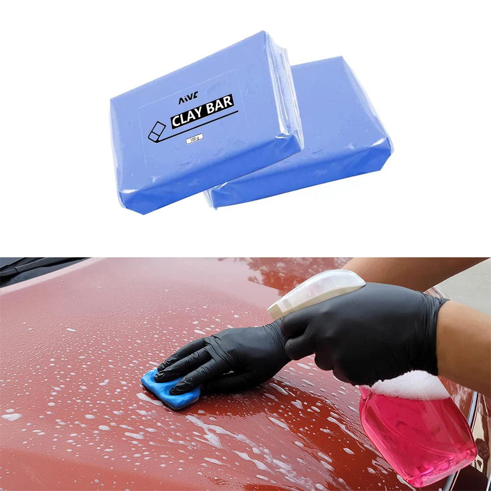 100g Car Clay Bar Vehicle Washing Cleaning Tools Blue Cleaner Auto Care Washer Sludge Mud Remove Handheld Detailing Accessories