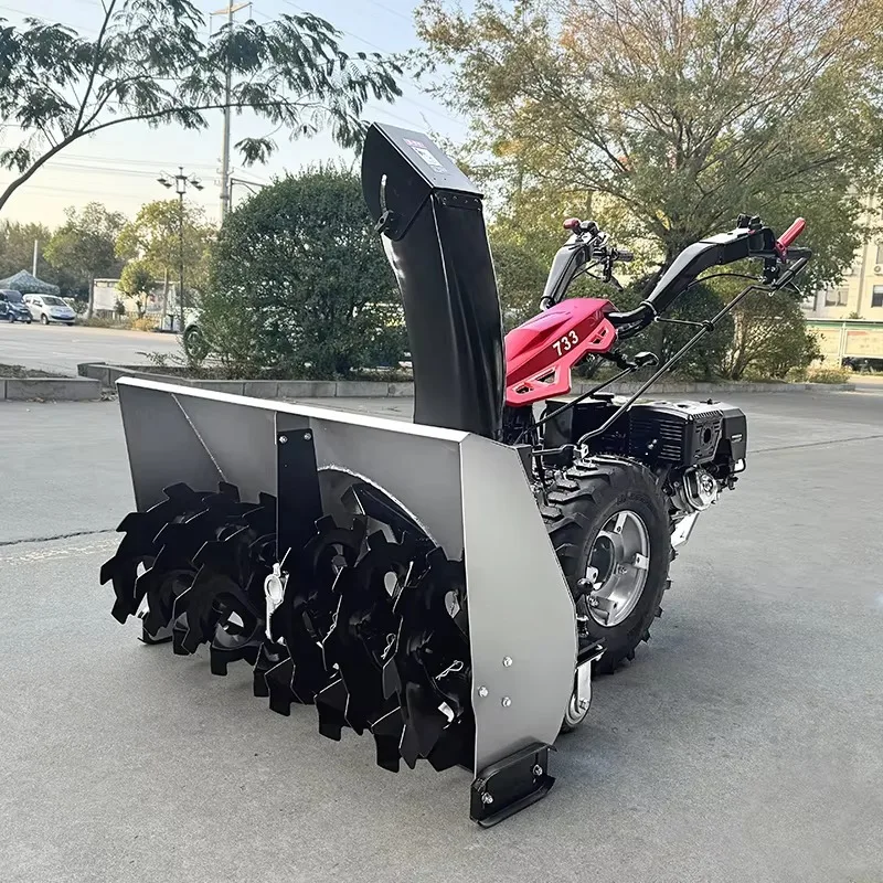 China Professional Snow Sweeping Machine Cheap Snowblower Snow Thrower  Brush Snow Blower Snowplow for Sale