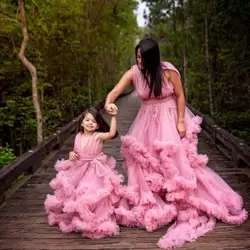 Pageant Dress for girls Long Puffy Little Flower Girl Dress for Wedding Kid Prom Party Gown