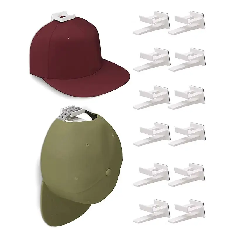 Hat Racks For Baseball Caps Adhesive Hat Hooks For Wall No Drilling Hat Organizer Cowboy Hat Holder Strong Hat Hanger