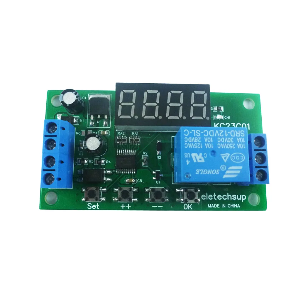 DC 12V Multifunction Pulse Counter Trigger Delay Timer Relay Simple PLC Module for Smart Home