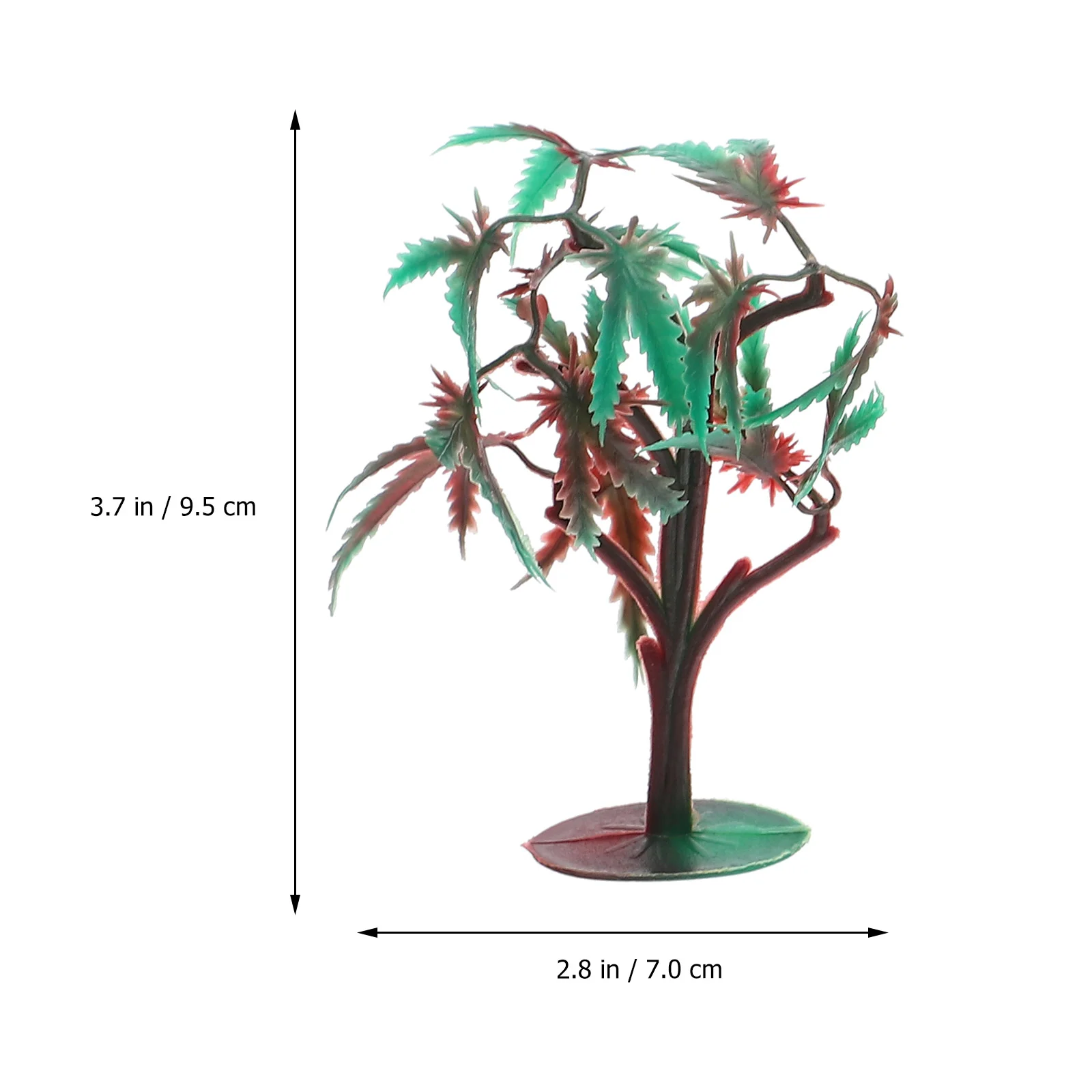 14 Uds. Modelo de pastel árbol terrario árboles para Diorama plástico exterior Micro paisaje artesanía decoración