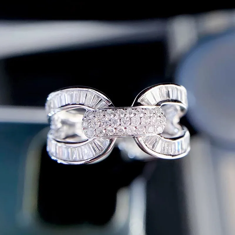 Huitan Modedesign brillante Zirkonia Ringe für Frauen Hochzeit Verlobung feier moderne trend ige Accessoires Luxus schmuck