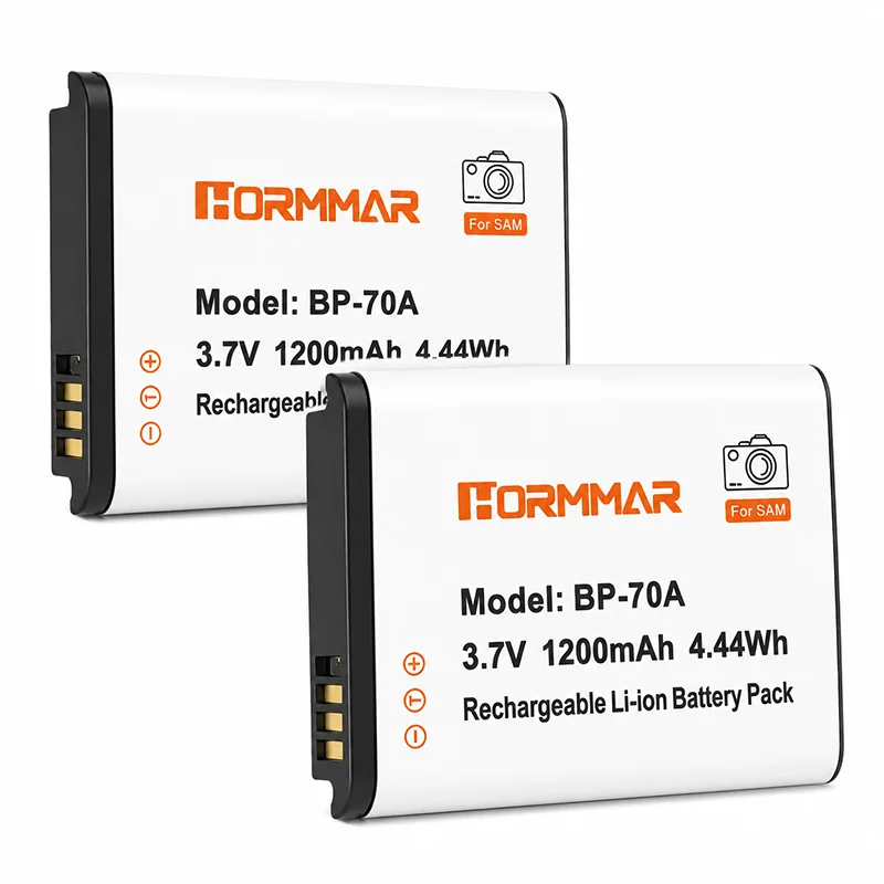 1200mAh BP-70A BP70A Battery for Samsung NX1 NX30 NX300 NX500 NX1000 Camera - High Capacity Li-ion Replacement