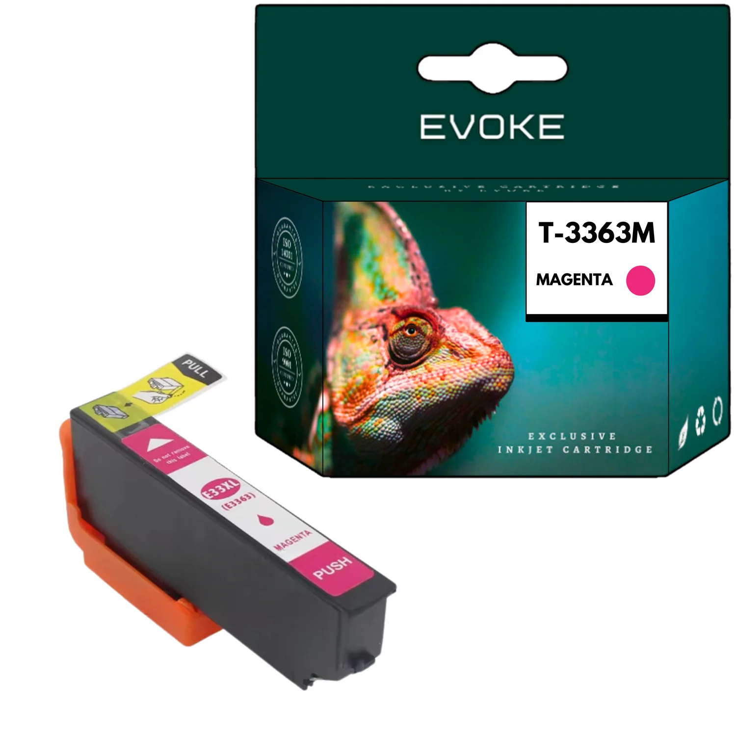 Evoke Compatibele Inkt voor Epson 33XL T3363 Magenta 13 ml 940 Stron Expression Premium Xp-530 540 630 635 640 645 830 900 7100